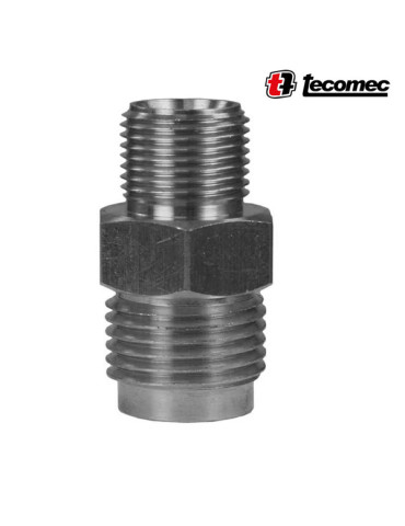 PARTE "M" ENCHUFE RÁPIDO FIJO 1/2" M - 1/4" M LATÓN ZN.