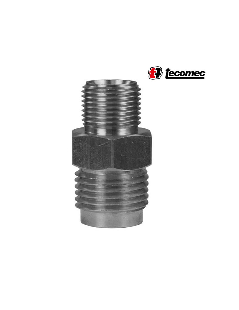 PARTE "M" ENCHUFE RÁPIDO FIJO 1/2" M - 3/8" M LATÓN ZN.