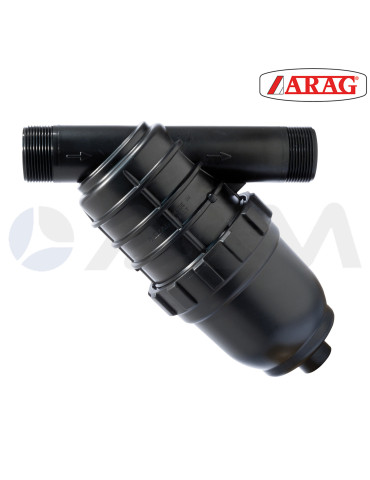 325043 FILTRO ASPIRACIÓN AGUA 1" M-M ARAG.