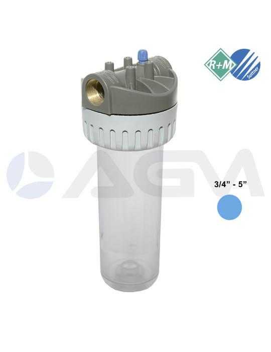 73429003 FILTRO EN LÍNEA AGUA 3/4" H-H - 5" SUTTNER.