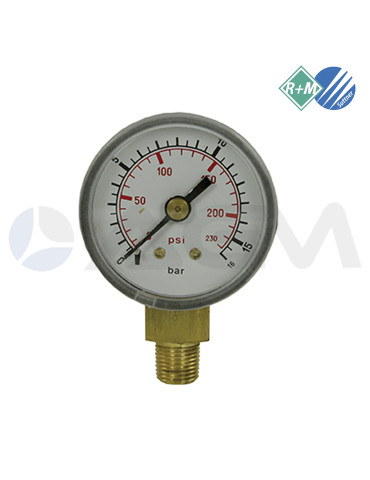 54710 MANÓMETRO GLICERINA 0-16 BAR-Ø40-1/8"M.