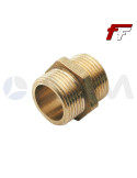 RACOR DOBLE ROSCA 3/8"M-M LATÓN BAJA PRESIÓN.