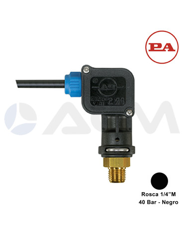 29.0080.50 PR5 PRESOSTATO-1/4"M-40 BAR (NEGRO).