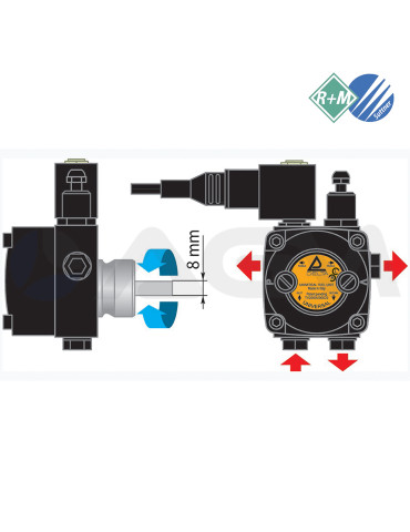 VU1LR2 DELTA BOMBA QUEMADOR GASOIL-230V. 2