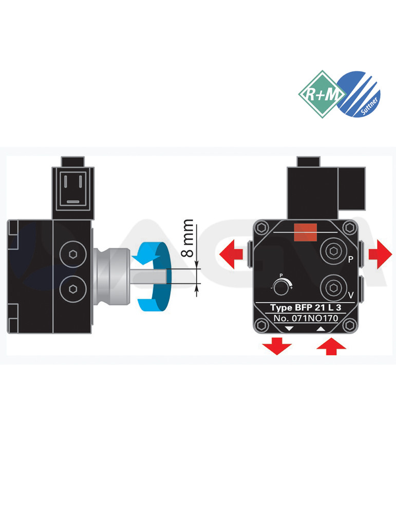 BFP21L3 DANFOSS BOMBA QUEMADOR GASOIL-24V.