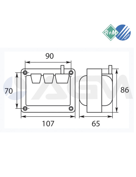 80500 TRANSFORMADOR ENCENDIDO COFI 812C 230V.