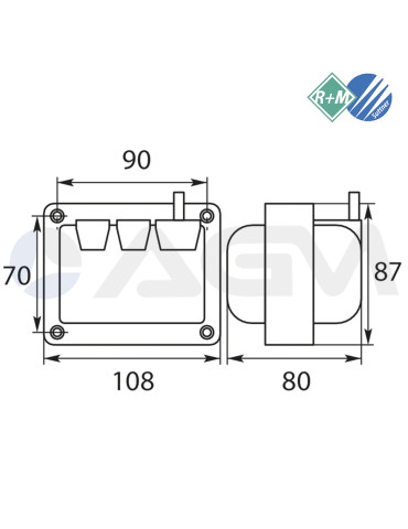 80540 TRANSFORMADOR ENCENDIDO COFI 1020C 230V. 2