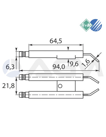 85060 ELECTRODO ENCENDIDO "NILFISK". 2