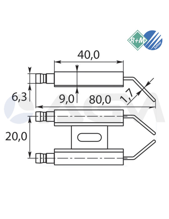 85160 ELECTRODO ENCENDIDO "IDROMATIC".