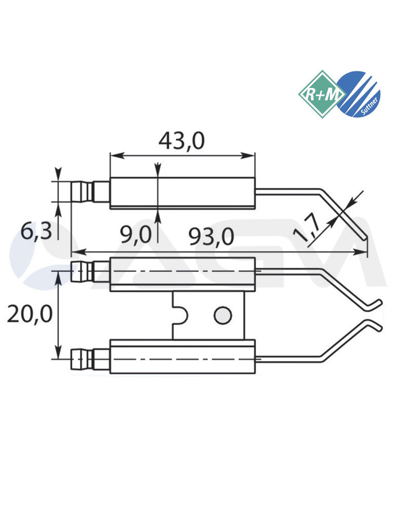 85165 ELECTRODO ENCENDIDO "IDROMATIC".