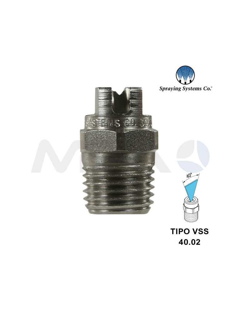 VSS BOQUILLA ALTA PRESIÓN 1/4"H NPT- ÁNGULO: 40° TIPO 02.