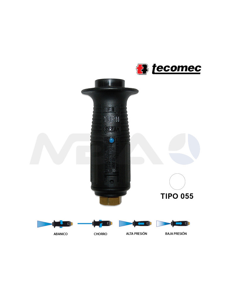 T10P BOQUILLA ÁNGULO VARIABLE TIPO 055 -BLANCO.