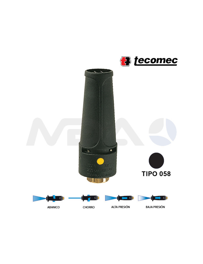 IDROJET 1 BOQUILLA ÁNGULO VARIABLE TIPO 058-NEGRO.