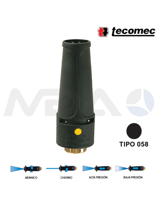 IDROJET 1 BOQUILLA ÁNGULO VARIABLE TIPO 058-NEGRO.