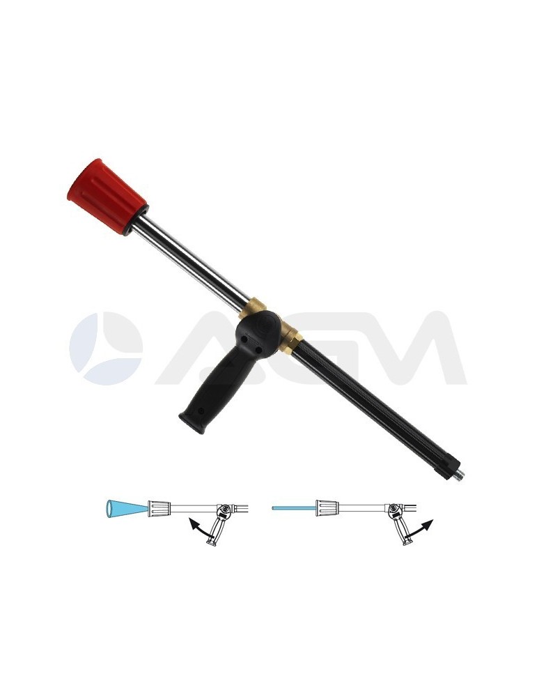 LANZA DE BALDEO "LM25" 561mm. ANGULO VARIABLE SIN BOQUILLA E. G. 1/4"M-S. M15x1H.