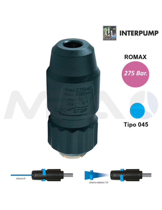 INTERPUMP ROMAX 245 TIPO 045 BOQUILLA TURBO-REGULABLE.