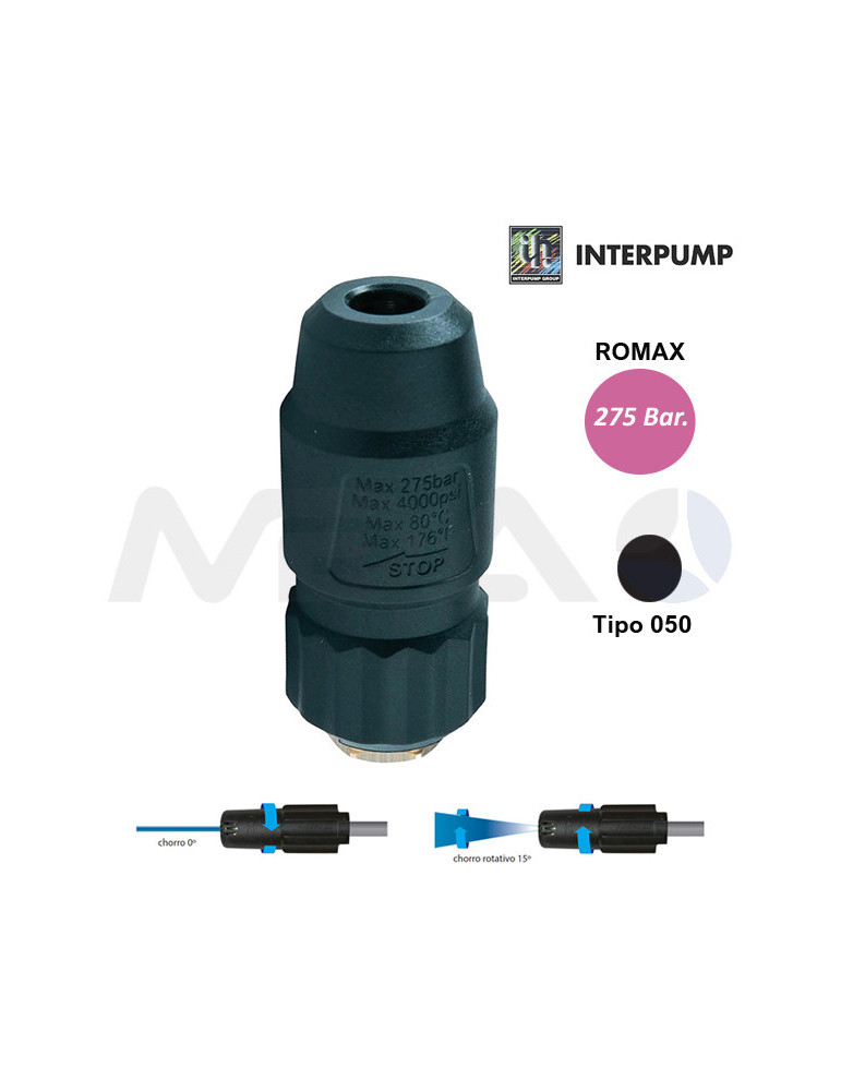 INTERPUMP ROMAX 250 TIPO 050 BOQUILLA TURBO-REGULABLE.