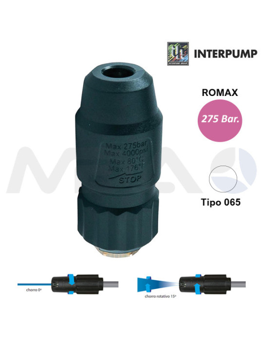 INTERPUMP ROMAX 265 TIPO 065 BOQUILLA TURBO-REGULABLE.