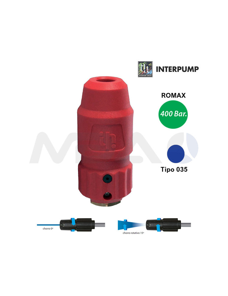 INTERPUMP ROMAX 435 TIPO 035 BOQUILLA TURBO-REGULABLE.