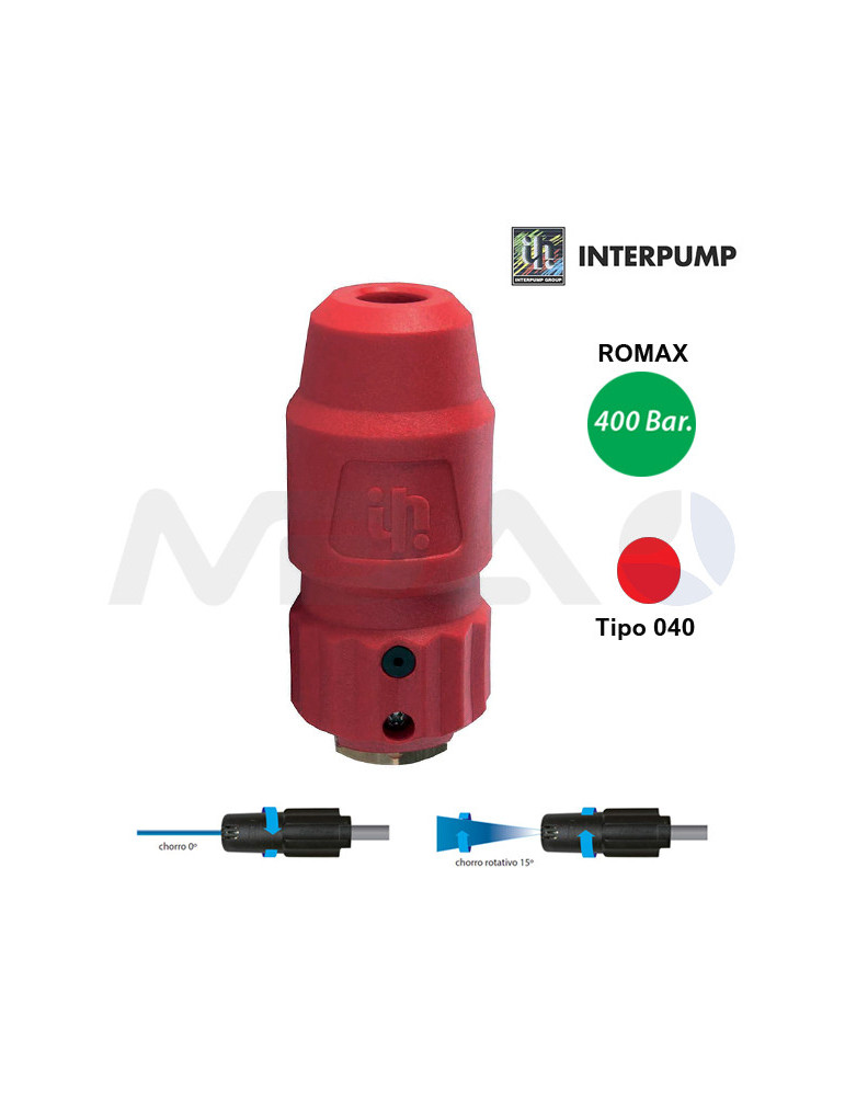 INTERPUMP ROMAX 440 TIPO 040 BOQUILLA TURBO-REGULABLE.