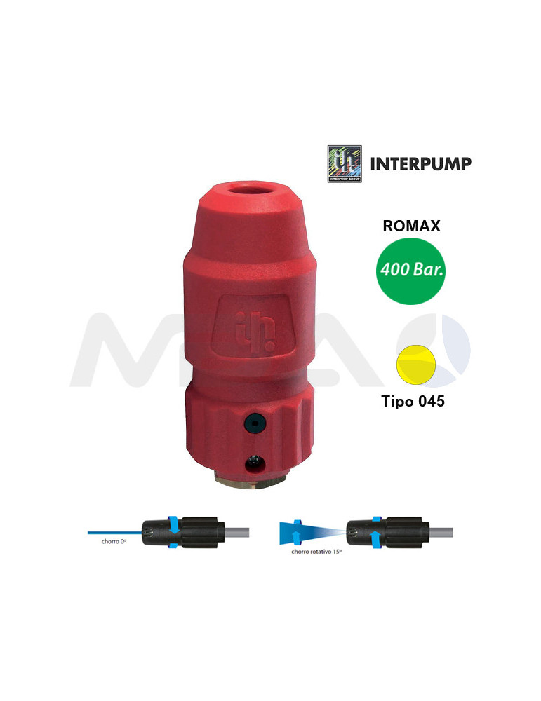 INTERPUMP ROMAX 445 TIPO 045 BOQUILLA TURBO-REGULABLE.