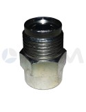 ENCHUFE RAPIDO FIJO "MVG 07" "B" DE LATON CINCADO G. 1/2"M-G. 1/4"H