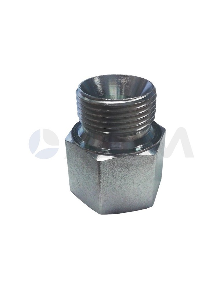 UNION REDUCTORA ACERO CROMADO BSP (60°) E. 3/4"M-S. 1/2"H PRESION MAXIMA 250 BAR.