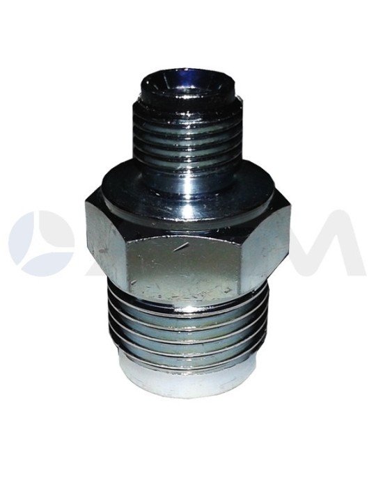 ENCHUFE RAPIDO FIJO "MVG 09" "B" DE LATON CINCADO G. 1/2"M-G. 1/4"M
