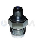 ENCHUFE RAPIDO FIJO "MVG 09" "B" DE LATON CINCADO G. 1/2"M-G. 1/4"M