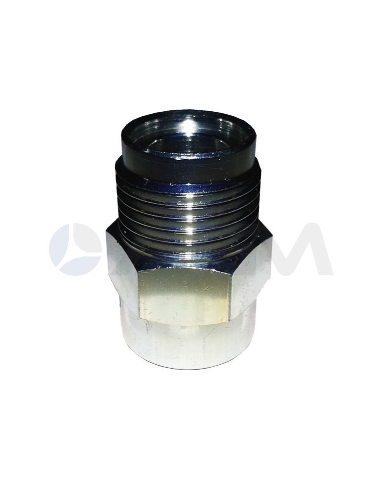 ENCHUFE RAPIDO FIJO "MVG 06" "B" DE LATON CINCADO G. 1/2"M-G. 3/8"H