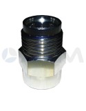 ENCHUFE RAPIDO FIJO "MVG 06" "B" DE LATON CINCADO G. 1/2"M-G. 3/8"H