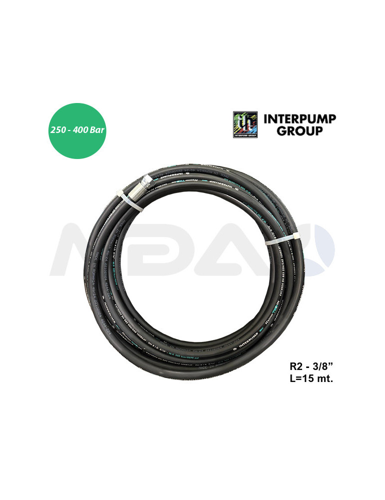 MANGUERA AF-R2-3/8"-INTERPUMP-3/8"H-H TL.-15MT.
