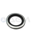 JUNTA METAL BUNA GAS 1/4" AUTOCENTRANTE.
